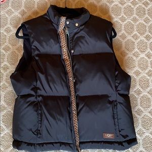 Black down Ugg vest